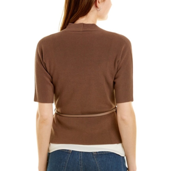 Perserico short sleeve belted cardigan - Picture 2 of 6
